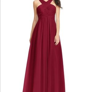 Burgundy bridesmaid Azazie dress size A10
